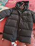 皮爾卡丹（pierre cardin）兒童羽絨棉服2025新款中長(cháng)款中大童男孩棉襖寶寶冬季加厚洋氣外套 黑色 130 曬單實(shí)拍圖