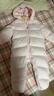 英氏（YEEHOO）嬰兒衣服新生兒羽絨服冬季保暖連體衣羽絨爬服 曬單實(shí)拍圖