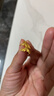 周六福舞蝶仙靈足金黃金耳墜耳飾女生日禮物計價(jià)A0913729一對約2.26g 曬單實(shí)拍圖