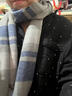 回力2026新款秋冬季圍巾加厚加長(cháng)高級黑白格子情侶新春元宵情人節禮物 曬單實(shí)拍圖