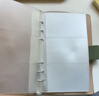 朗捷 名片收納冊活頁(yè)款卡片收納夾信用卡會(huì )員卡片本便攜式名片夾銀行卡卡包大容量收集薄 淺綠 曬單實(shí)拍圖