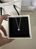 BJYLs999純銀雪花項鏈女足銀輕奢高級感小眾鎖骨鏈頸鏈2026新款送女友 雪花項鏈（蝴蝶結輕奢禮盒） 曬單實(shí)拍圖