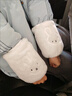 途尊米菲兔袖套米菲兔護袖羽絨服加厚保暖冬季上班防臟卡通長(cháng)袖套可愛(ài) 【米菲兔毛絨袖套】1雙裝 曬單實(shí)拍圖