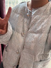 香影小香風(fēng)輕薄羽絨服女2025冬季新款亮片90白鴨絨寬松圓領(lǐng)短外套 灰藍 M 160/84A/95-110斤 曬單實(shí)拍圖