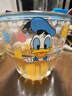 【迪士尼正版】米奇黛絲玻璃杯高顏值豎紋水杯防滑可愛(ài)卡通杯子 唐老鴨 1只250ml 曬單實(shí)拍圖