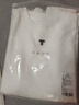 拇指白小T熱力加厚加絨長(cháng)袖T恤秋冬新款保暖百搭打底衫 女款白色 L 曬單實(shí)拍圖