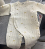 婧麒（JOYNCLEON）嬰兒夾棉連體衣秋冬寶寶保暖衣服哈衣新生兒空氣棉睡衣 Jlt200708 曬單實(shí)拍圖