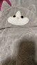 babycare嬰兒浴巾暖絨洗澡巾光暖黑科技斗篷浴袍-卷卷德文貓-105*105cm 曬單實(shí)拍圖