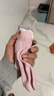 都市麗人兒童襪子女童100%純棉秋冬中筒長(cháng)襪中大童女孩無(wú)骨運動(dòng)6-12歲粉色 曬單實(shí)拍圖