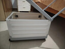 靜閑居書(shū)箱收納箱帶滑輪學(xué)生教室用高中帶輪書(shū)本裝書(shū)拉桿可折疊儲物箱 灰白色-大號【帶拉桿-帶萬(wàn)向輪】 曬單實(shí)拍圖