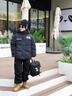 G.duck男童冬季羽絨服免洗易打理2025新款男孩加厚外套中大童白鴨絨洋氣 黑色 160 建議13-14歲 曬單實(shí)拍圖