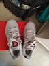 特步（XTEP）運動(dòng)鞋男舒適通勤板鞋輕便百搭小白鞋潮流時(shí)尚情侶休閑鞋女 白沙灰/復古紅-0010 女款 37 曬單實(shí)拍圖