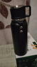 保溫杯男士款大容量茶水分離泡茶水壺316不銹鋼底學(xué)生便攜水杯子 曜石黑600ML 曬單實(shí)拍圖