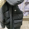 阿迪達斯（adidas）三葉草系列 男女 3S LONG DOWN U 長(cháng)款羽絨服 KC2564 黑色 XS 曬單實(shí)拍圖