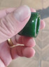 碧落靈澤和田玉菠菜綠碧玉扳指大拇指戒指天然玉石男士指環大氣送禮物 內徑22mm 碧玉扳指 曬單實拍圖