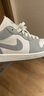Jordan男女休閑鞋 新年禮物AJ1小迪奧 輕奢感運動(dòng)鞋DC0774-105白灰37.5 曬單實(shí)拍圖