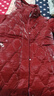 皮爾卡丹（pierre cardin）免洗亮面長(cháng)款羽絨棉服外套女冬中長(cháng)過(guò)膝韓版女士棉衣冬季收腰棉襖 紅色 2XL 125-140斤 曬單實(shí)拍圖