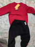 巴拉巴拉童裝兒童套裝男女幼童新中式兩件套2025年新款秋冬裝紅色拜年服萌 曬單實(shí)拍圖
