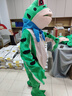 顏特網(wǎng)紅充氣青蛙人偶服裝人穿行走活動(dòng)擺攤賣(mài)崽表演出卡通玩偶衣服 綠色「2個(gè)風(fēng)扇」自己備充電寶 均碼 (XL) 成人款175-190cm 曬單實(shí)拍圖