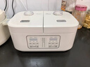 美的（Midea）【一鍋兩用】電飯煲微壓雙膽雙控電飯鍋白玉晶釜內膽家用小型2-3人米飯鍋24H智能預約多功能電煮鍋 3.2L 雙子座  雙膽獨立操控 曬單實(shí)拍圖