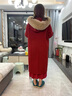 KMZOE雙面羊絨大衣女女紅色秋冬2025新大毛領(lǐng)連帽中長(cháng)款外套羊毛大衣 紅色 S (105-115斤) 曬單實(shí)拍圖