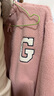 蓋璞（GAP）男女裝2025秋季新款大G字母仿羊羔絨寬松夾克開(kāi)衫衛衣787408 粉色 S (165/88A)亞洲尺碼【偏大,建議拍小一碼】 曬單實(shí)拍圖