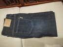HLA海瀾之家直筒牛仔褲男25中華龍加絨加厚褲子男冬季 曬單實(shí)拍圖