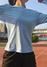 必邁（bmai）必邁跑步運動(dòng)健身訓練長(cháng)袖春夏通勤慢跑T恤女透氣防磨速干上衣女 曬單實(shí)拍圖