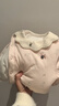 戴維貝拉新生兒夾棉加厚爬服秋裝女寶寶連體衣嬰兒衣服 曬單實(shí)拍圖