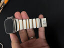 JINGZ適用蘋(píng)果手表ultra3表帶純鈦金屬apple watch ultra 2硅膠1鈦合金iwatch s11/10/9/8/7/6磁吸腕帶 【鈦色配橙】鈦金屬+柔軟硅膠丨雙結合 49/46/4 曬單實(shí)拍圖