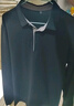 皮爾卡丹（pierre cardin）長(cháng)袖t恤男中青年上衣商務(wù)休閑翻領(lǐng)純色polo打底衫男裝 黑色 2XL 曬單實(shí)拍圖