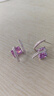 伊燦高級感夢(mèng)幻紫水晶鋯石耳釘女銀針2025年新款爆款時(shí)尚耳環(huán)百搭耳飾 夢(mèng)幻紫水晶鋯石耳墜 曬單實(shí)拍圖