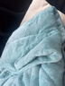 浪莎（LangSha）加厚牛奶絨兩用抱枕被冬季汽車(chē)靠墊背辦公室學(xué)校沙發(fā)午休折疊毛毯 哈吉米湖藍【加厚牛奶絨】 抱枕40x40cm 打開(kāi)被子105x145cm 曬單實(shí)拍圖