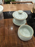 雅瓷汝窯三才蓋碗陶瓷功夫茶杯家用泡茶碗可養開(kāi)片禮盒裝汝瓷三合蓋碗 汝窯三合蓋碗 曬單實(shí)拍圖
