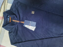 夢(mèng)特嬌（MONTAGUT）男士T恤冬綿羊毛桑蠶絲舒適保暖加絨加厚半拉鏈衛衣 藏青 XL 曬單實(shí)拍圖