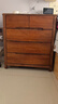 至豪全實(shí)木斗柜臥室現代簡(jiǎn)約五斗櫥客廳家用新中式儲物收納六斗柜爆款 五斗【胡桃色】正80*側45*高86cm[整裝發(fā)貨-免安裝] 曬單實(shí)拍圖