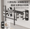 KALOC卡洛奇【新型結構不擋插座】超薄內嵌雙臂伸縮電視機支架壁掛架可伸縮旋轉適配100寸海信85小米TCL NX90 超薄3.4厘米 適配65-90吋 曬單實(shí)拍圖