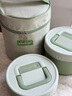 LOCK&LOCK便攜保溫飯盒陶瓷內膽上班族小學(xué)生專(zhuān)用餐盤(pán)水果盒便當餐盒套裝 抹茶綠2件套430ML*1+620ML*1 曬單實(shí)拍圖