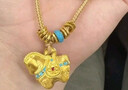 周大生【生日禮物】福韻馬黃金千錦馬吊墜款生肖馬唐馬琺瑯送女友 素金千錦馬黃金吊墜（配繩）-1.60g 曬單實(shí)拍圖