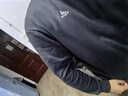 adidas情侶款寬松抓絨圓領(lǐng)長(cháng)袖衛衣套頭衫男女秋季阿迪達斯輕運動(dòng) 曬單實(shí)拍圖