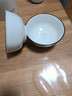 浩雅高溫釉下彩景德鎮陶瓷餐具湯碗大飯碗簡(jiǎn)約面碗清雅6英寸面碗2個(gè)裝 曬單實(shí)拍圖