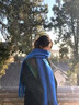 雪倫朵男士圍巾冬季新款保暖護頸新年防風(fēng)防寒韓系氛圍感圍脖送生日禮物 寶藍色 曬單實(shí)拍圖