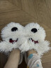 名創(chuàng  )優(yōu)品（MINISO）可愛(ài)潦草小狗棉拖鞋女秋冬室內居家宿舍情侶毛拖鞋男白色38-39 曬單實(shí)拍圖