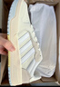 adidas ENTRAP美式校園風(fēng)運動(dòng)少年感復古籃球風(fēng)板鞋男女阿迪達斯 米白色/灰色   38.5 曬單實(shí)拍圖
