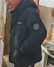鴨鴨（YAYA）孫穎莎同款小雪花系列羽絨服男士短款冬季新款面包服加厚紅色外套 黑色 XL (180) 曬單實(shí)拍圖