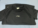 李寧（LI-NING）短袖女T恤運動(dòng)上衣健身瑜伽服透氣網(wǎng)紗短袖跑步上衣黑L/175 曬單實(shí)拍圖