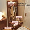 PALULA BUFFY法國實(shí)木衣架衣帽架落地臥室家用換鞋凳掛衣架收納柜一體可坐鞋架 胡桃色【60*40*170】 曬單實(shí)拍圖