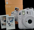 富士（FUJIFILM）instax  mini12 一次成像 立拍立得相機 mini12 鳶尾紫 套餐五（官方標配+水晶殼+肩帶+白邊相紙20張） 曬單實(shí)拍圖