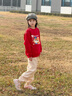 巴布豆寶寶拜年服兒童紅色衛衣2026年新款男女童過(guò)年服圓領(lǐng)內搭親膚童裝 紅 巴布剪紙馬 100 曬單實(shí)拍圖