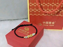 中國黃金（CHINA GOLD）招財貔貅黃金手鏈男女款足金轉運珠手繩情侶婦女節生日禮物送女友 【今/次日達】貔貅手繩【紅繩】約0.3g 曬單實(shí)拍圖